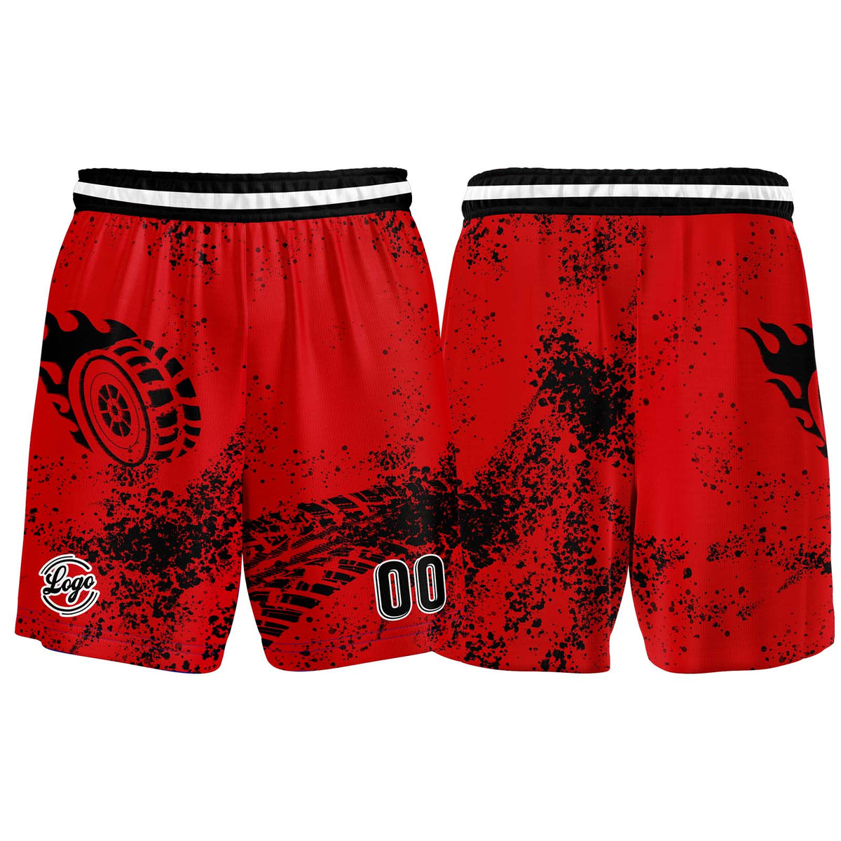 Benutzerdefinierter Rot Basketball Jersey Uniform Anzug gedruckt Ihr Logo Name Nummer