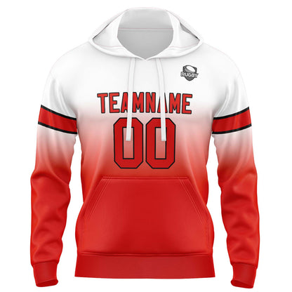Benutzerdefinierter Verlauf Sweatshirt-Hoodie für Mann, Frau, Mädchen, Junge. Drucken Sie Ihr Logo, Ihren Namen und Ihre Nummer