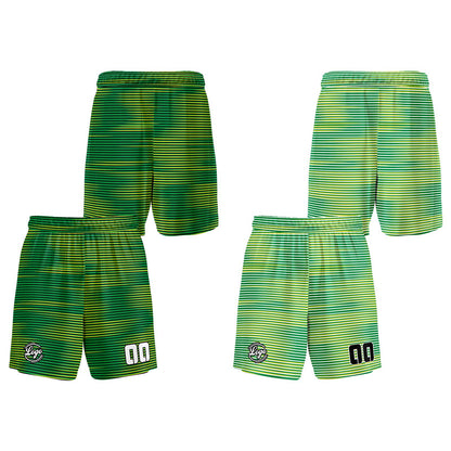 Benutzerdefinierte Grün Reversible Basketball Jersey Personalisierte Print Name Nummer Logo