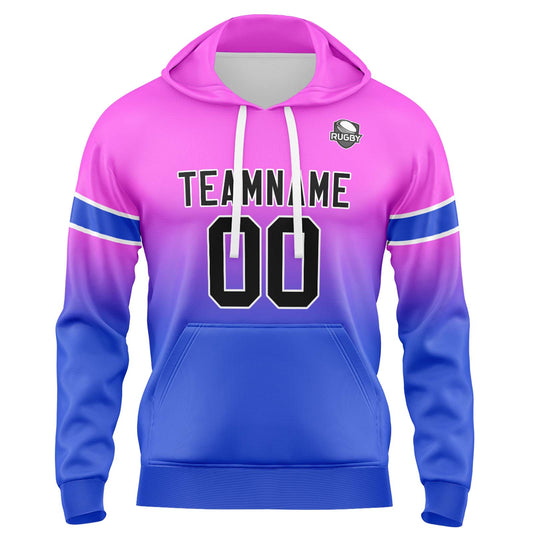 Benutzerdefinierter Verlauf Sweatshirt-Hoodie für Mann, Frau, Mädchen, Junge. Drucken Sie Ihr Logo, Ihren Namen und Ihre Nummer