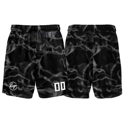 Benutzerdefinierter Schwarz Grau Basketball Jersey Uniform Anzug gedruckt Ihr Logo Name Nummer