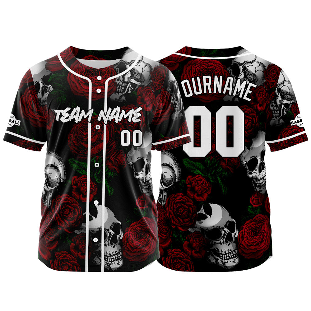 Benutzerdefinierte Baseball Jersey Personalisierte Baseball Shirt genäht und Druck Rot