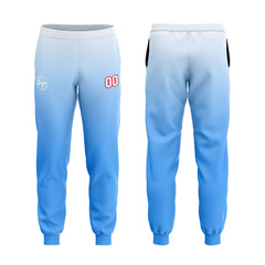 Benutzerdefiniert Hellblau Tarnung Sport Jersey Satz Trainingsanzug Zur Seite fahren Kapuzenpullover Oberteile und Hose Satz Königlich