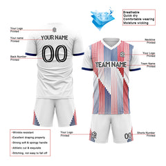 Benutzerdefinierte Fußballuniform Jersey Kinder Erwachsene Personalisiertes Set Jersey Shirt