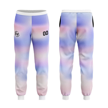 Benutzerdefiniert Licht Lila Tarnung Sport Jersey Satz Trainingsanzug Zur Seite fahren Kapuzenpullover Oberteile und Hose Satz Königlich