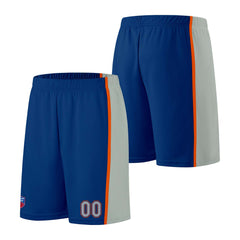 Individuelle Basketball-Jersey-Shorts für Männer und Frauen. Gestickter und gedruckter Name, Nummer und Logo Royal&Grey