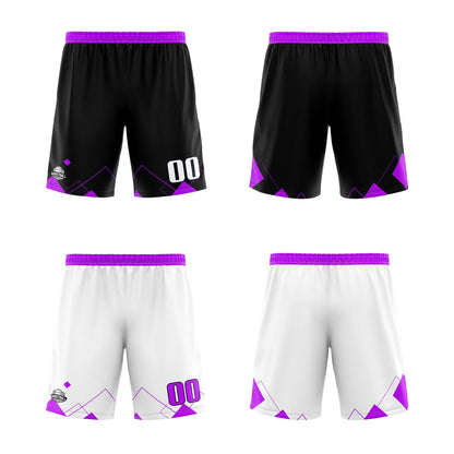 Benutzerdefinierte Lila Reversible Basketball Jersey Personalisierte Print Name Nummer Logo