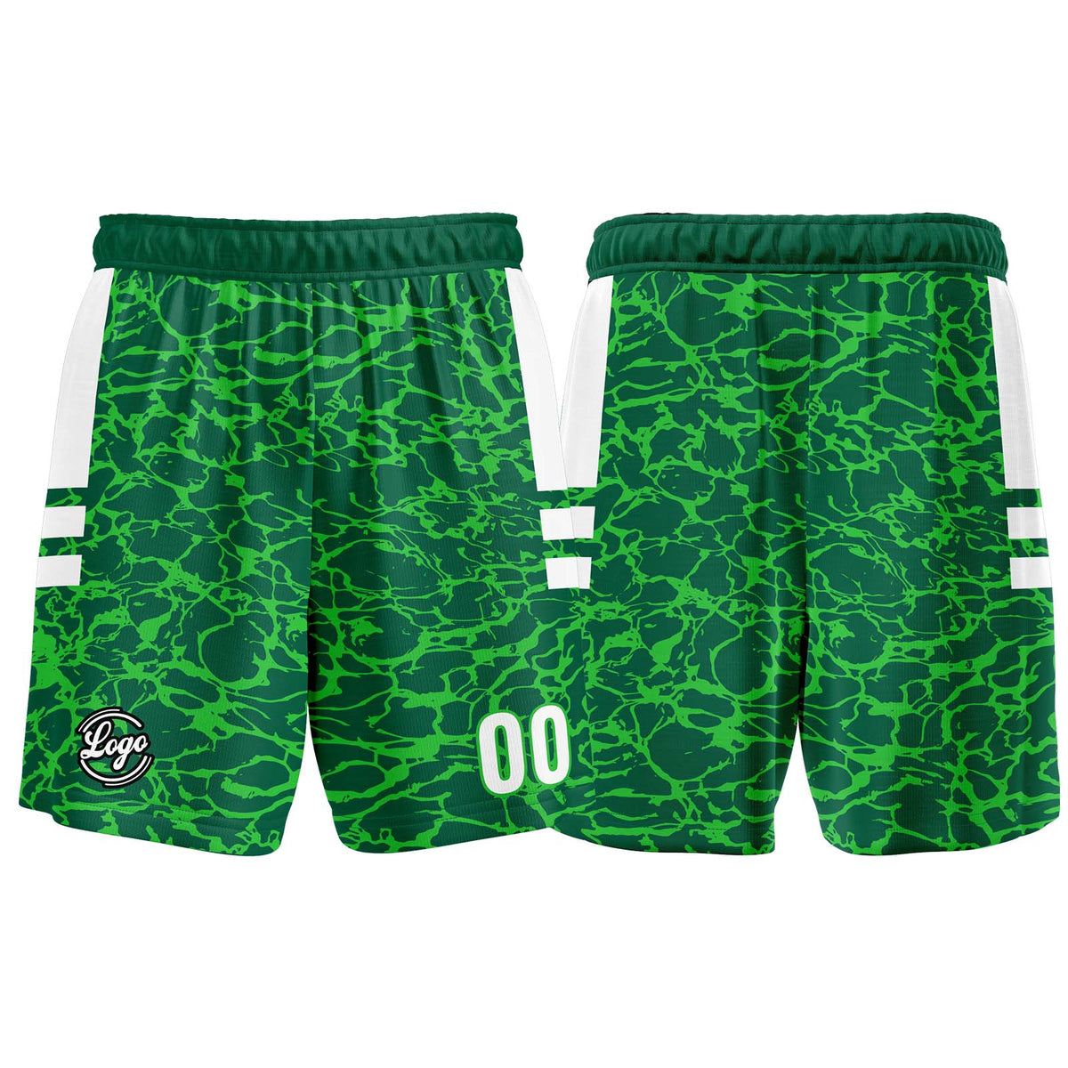 Benutzerdefinierter Grün Basketball Jersey Uniform Anzug gedruckt Ihr Logo Name Nummer