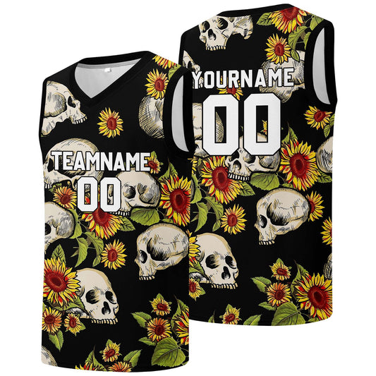 Individuelle Basketball-Jersey für Männer und Frauen. Gestickter und gedruckter Name, Nummer und Logo