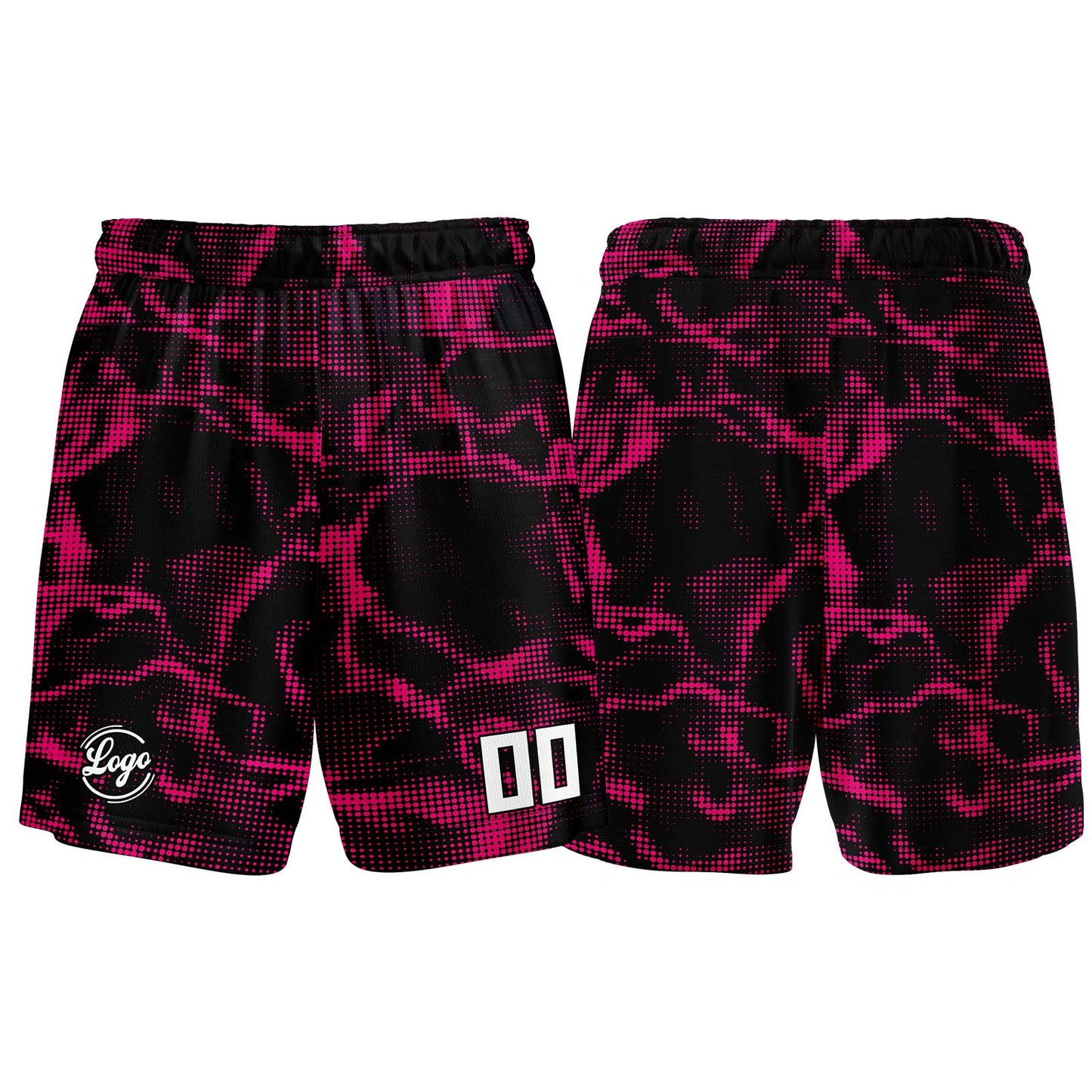 Benutzerdefinierter Schwarz Rosa Basketball Jersey Uniform Anzug gedruckt Ihr Logo Name Nummer