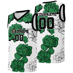 Individuelle Basketball-Jersey für Männer und Frauen. Gestickter und gedruckter Name, Nummer und Logo