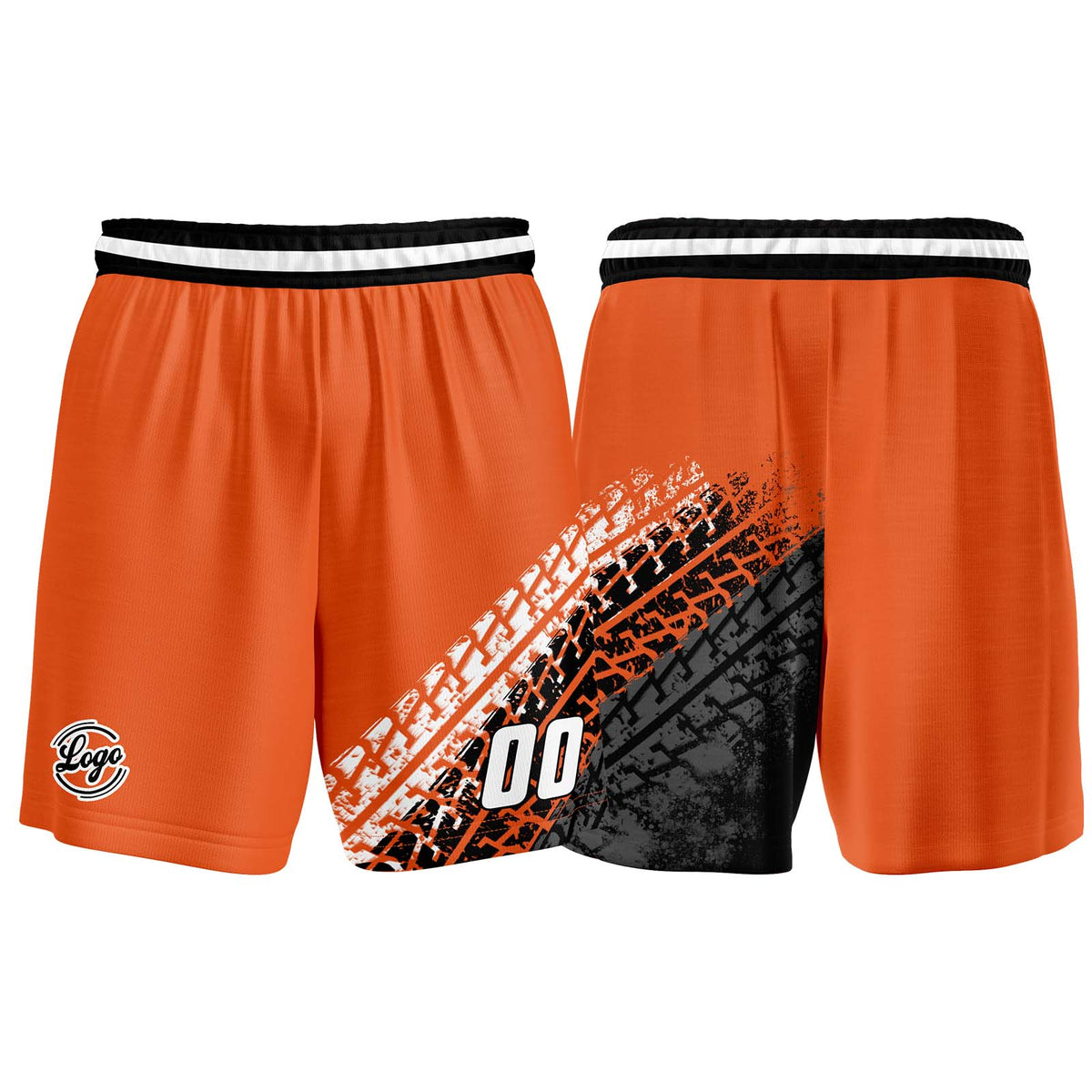 Benutzerdefinierter Orange Basketball Jersey Uniform Anzug gedruckt Ihr Logo Name Nummer