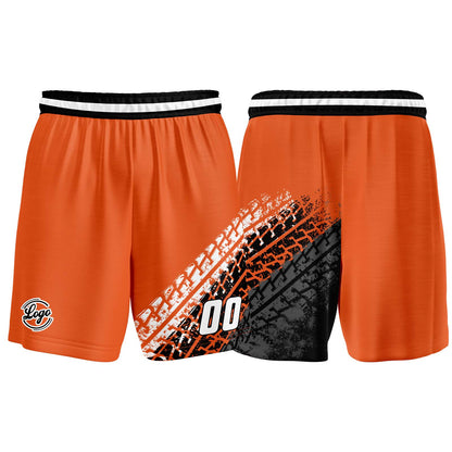 Benutzerdefinierter Orange Basketball Jersey Uniform Anzug gedruckt Ihr Logo Name Nummer