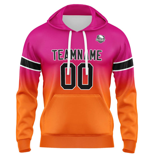 Benutzerdefinierter Verlauf Sweatshirt-Hoodie für Mann, Frau, Mädchen, Junge. Drucken Sie Ihr Logo, Ihren Namen und Ihre Nummer