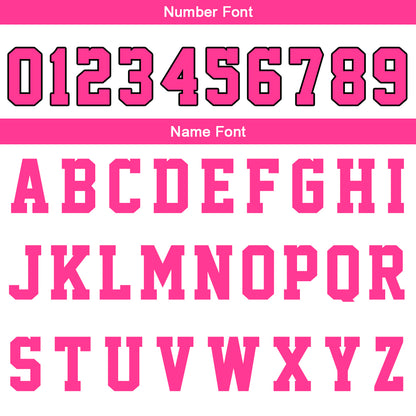 Benutzerdefinierte Weiß Rosa Reversible Basketball Jersey Personalisierte Print Name Nummer Logo