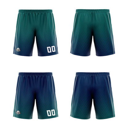 Benutzerdefinierte Grün Marine Grau Reversible Basketball Jersey Personalisierte Print Name Nummer Logo