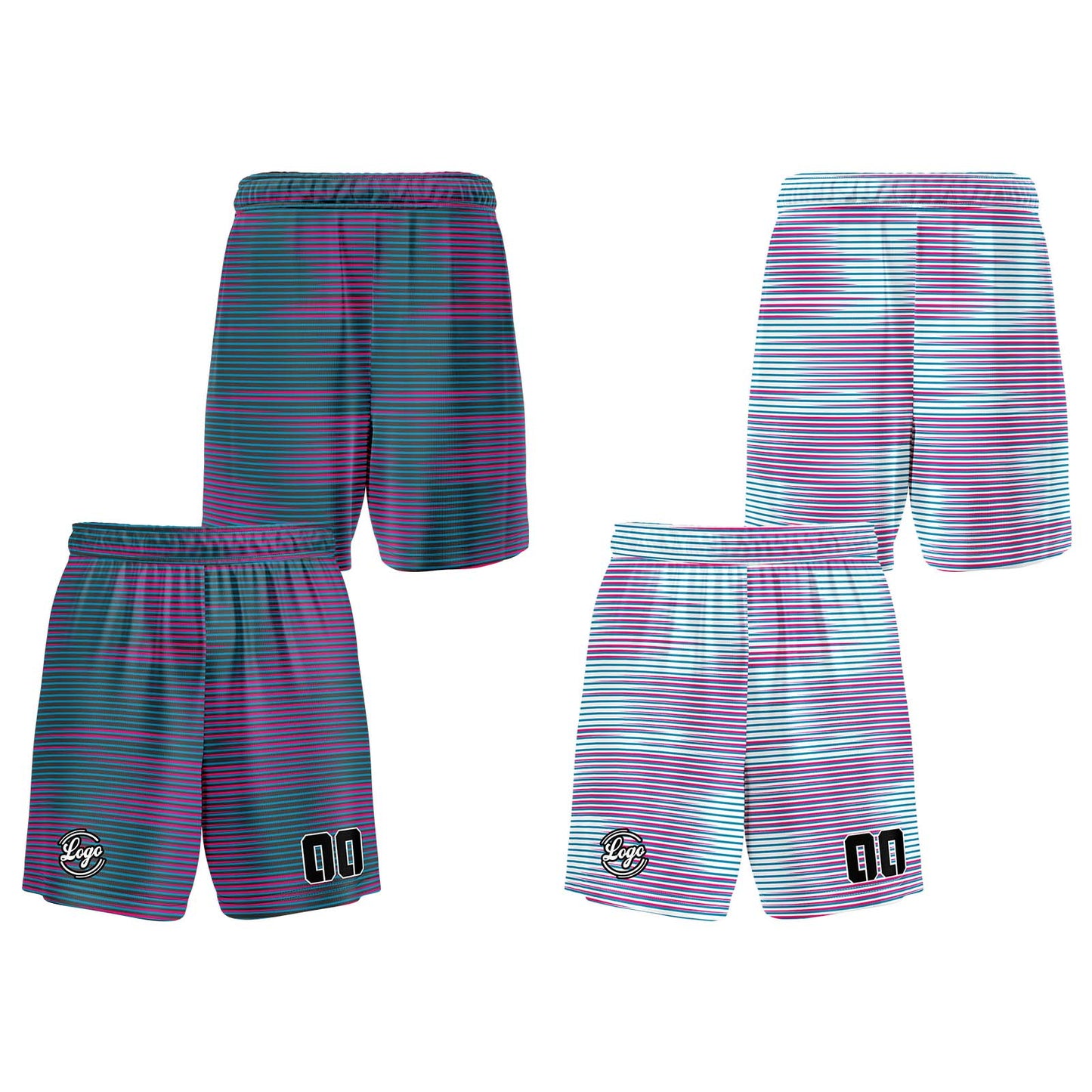 Benutzerdefinierte Grau Rosa Reversible Basketball Jersey Personalisierte Print Name Nummer Logo