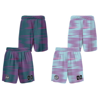 Benutzerdefinierte Grau Rosa Reversible Basketball Jersey Personalisierte Print Name Nummer Logo
