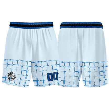 Benutzerdefinierter Hellblau Basketball Jersey Uniform Anzug gedruckt Ihr Logo Name Nummer