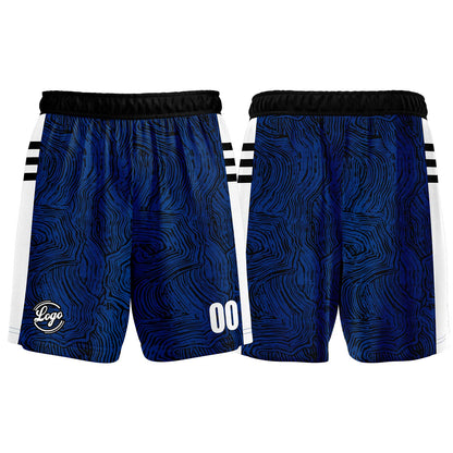 Benutzerdefinierter Schwarz Blau Basketball Jersey Uniform Anzug gedruckt Ihr Logo Name Nummer