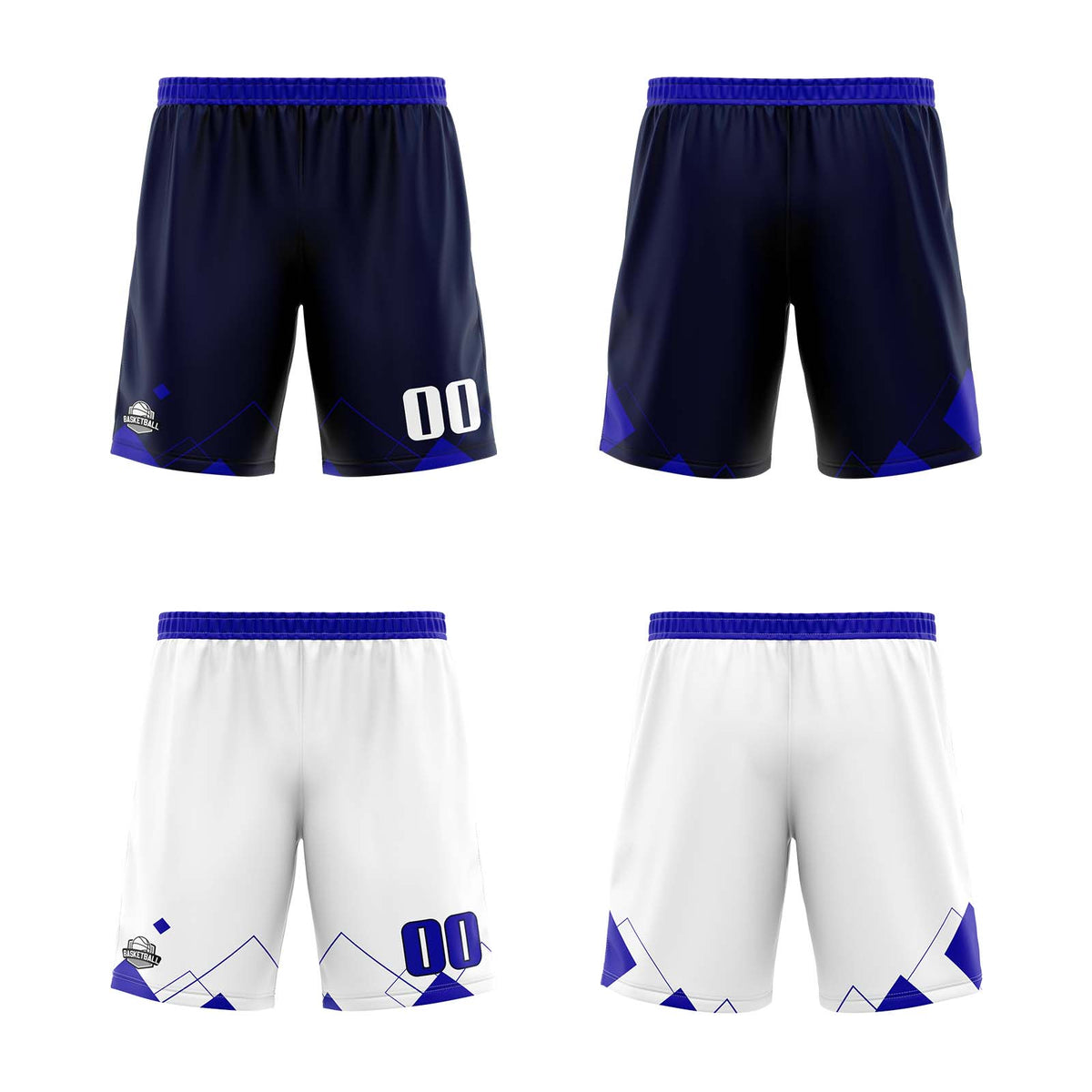 Benutzerdefinierte Royal Reversible Basketball Jersey Personalisierte Print Name Nummer Logo