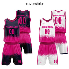 Benutzerdefinierter Reversible Basketballanzug für Erwachsene und Kinder Personalisiertes Trikot