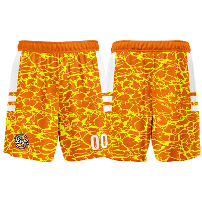 Benutzerdefinierter Orange Basketball Jersey Uniform Anzug gedruckt Ihr Logo Name Nummer