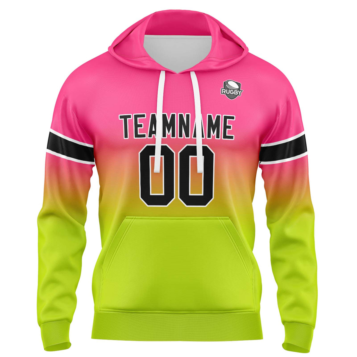Benutzerdefinierter Verlauf Sweatshirt-Hoodie für Mann, Frau, Mädchen, Junge. Drucken Sie Ihr Logo, Ihren Namen und Ihre Nummer