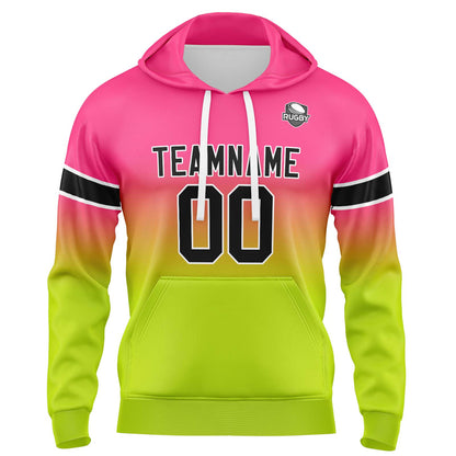 Benutzerdefinierter Verlauf Sweatshirt-Hoodie für Mann, Frau, Mädchen, Junge. Drucken Sie Ihr Logo, Ihren Namen und Ihre Nummer