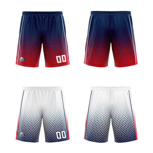 Benutzerdefinierte Marine Rot Weiß Reversible Basketball Jersey Personalisierte Print Name Nummer Logo