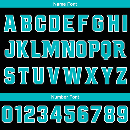 Benutzerdefinierter Schwarze Teal Basketball Jersey Uniform Anzug gedruckt Ihr Logo Name Nummer