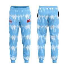 Benutzerdefiniert Hellblau Tarnung Sport Jersey Satz Trainingsanzug Zur Seite fahren Kapuzenpullover Oberteile und Hose Satz Königlich