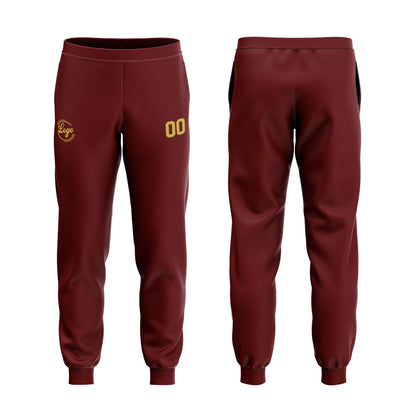 Benutzerdefiniert Crimson Tarnung Sport Jersey Satz Trainingsanzug Zur Seite fahren Kapuzenpullover Oberteile und Hose Satz Königlich