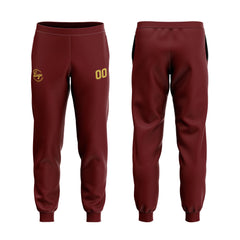 Benutzerdefiniert Crimson Tarnung Sport Jersey Satz Trainingsanzug Zur Seite fahren Kapuzenpullover Oberteile und Hose Satz Königlich