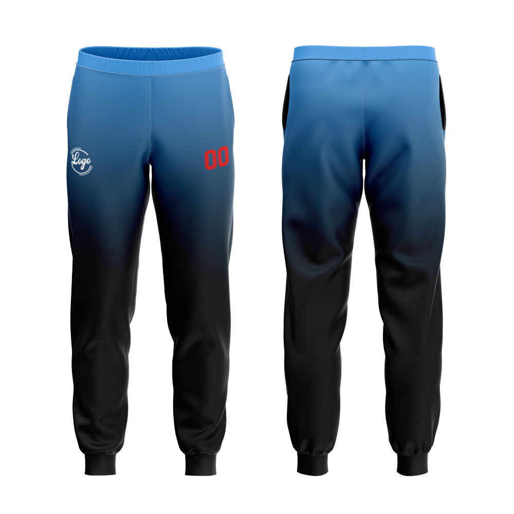 Benutzerdefiniert Schwarz Blau Tarnung Sport Jersey Satz Trainingsanzug Zur Seite fahren Kapuzenpullover Oberteile und Hose Satz Königlich