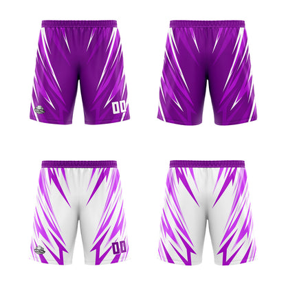 Benutzerdefinierte Lila Reversible Basketball Jersey Personalisierte Print Name Nummer Logo