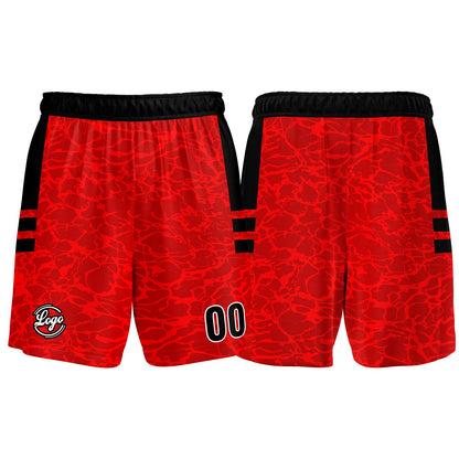 Benutzerdefinierter Rot Basketball Jersey Uniform Anzug gedruckt Ihr Logo Name Nummer