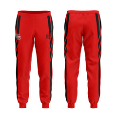 Benutzerdefiniert Rot Lichtblau Tarnung Sport Jersey Satz Trainingsanzug Zur Seite fahren Kapuzenpullover Oberteile und Hose Satz Königlich