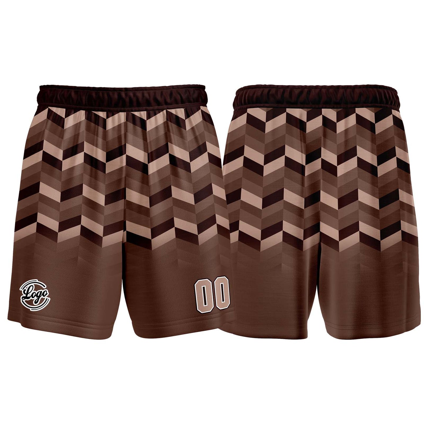 Benutzerdefinierter Braun Basketball Jersey Uniform Anzug gedruckt Ihr Logo Name Nummer
