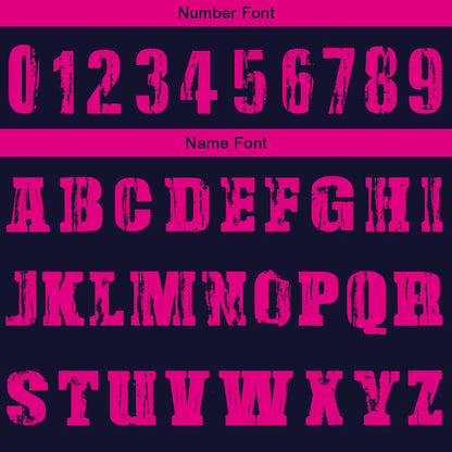 Benutzerdefinierte Reversible Basketball Jersey Personalisierte Print Name Nummer Logo Marine-Heiß Rosa