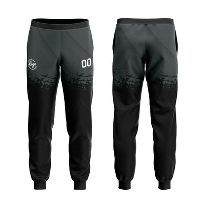 Benutzerdefiniert Schwarz Grau Tarnung Sport Jersey Satz Trainingsanzug Zur Seite fahren Kapuzenpullover Oberteile und Hose Satz Königlich