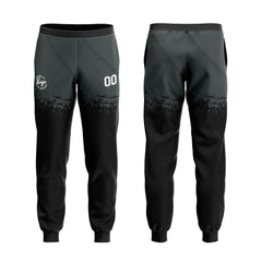 Benutzerdefiniert Schwarz Grau Tarnung Sport Jersey Satz Trainingsanzug Zur Seite fahren Kapuzenpullover Oberteile und Hose Satz Königlich