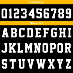 Benutzerdefinierte Reversible Basketball Jersey Personalisierte Print Name Nummer Logo Schwarz-Gelb-Weiß