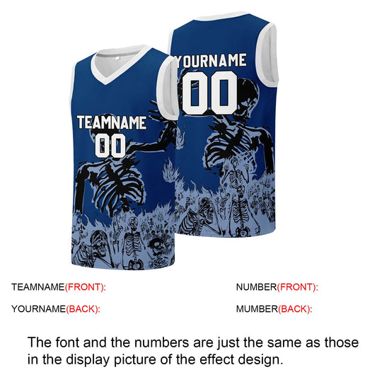 Individuelle Basketball-Jersey für Männer und Frauen. Gestickter und gedruckter Name, Nummer und Logo