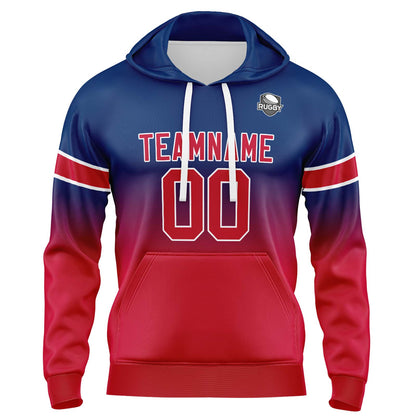 Benutzerdefinierter Verlauf Sweatshirt-Hoodie für Mann, Frau, Mädchen, Junge. Drucken Sie Ihr Logo, Ihren Namen und Ihre Nummer