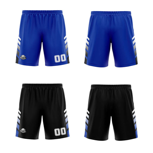 Benutzerdefinierte Blau Schwarz Weiß Reversible Basketball Jersey Personalisierte Print Name Nummer Logo