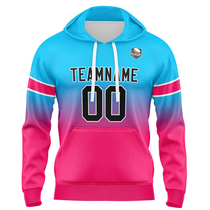 Benutzerdefinierter Verlauf Sweatshirt-Hoodie für Mann, Frau, Mädchen, Junge. Drucken Sie Ihr Logo, Ihren Namen und Ihre Nummer