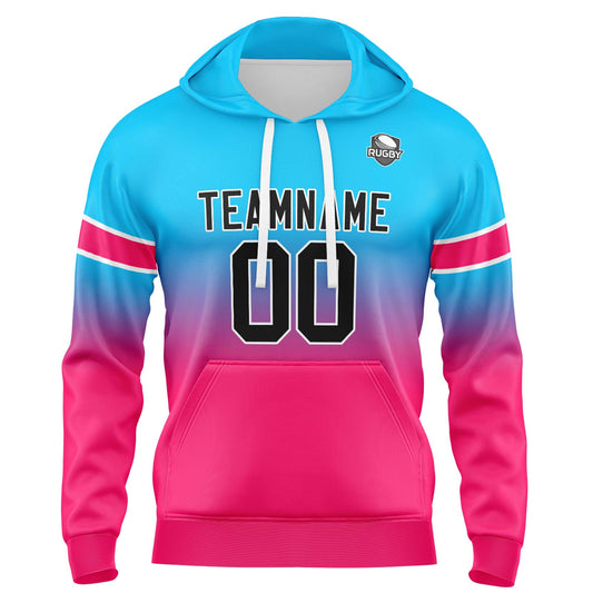 Benutzerdefinierter Verlauf Sweatshirt-Hoodie für Mann, Frau, Mädchen, Junge. Drucken Sie Ihr Logo, Ihren Namen und Ihre Nummer