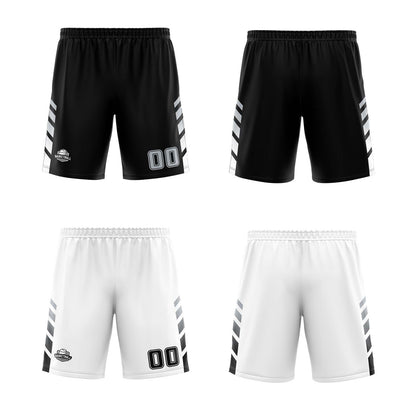 Benutzerdefinierte Schwarz Weiß Grau Reversible Basketball Jersey Personalisierte Print Name Nummer Logo