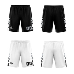 Benutzerdefinierte Schwarz Weiß Grau Reversible Basketball Jersey Personalisierte Print Name Nummer Logo